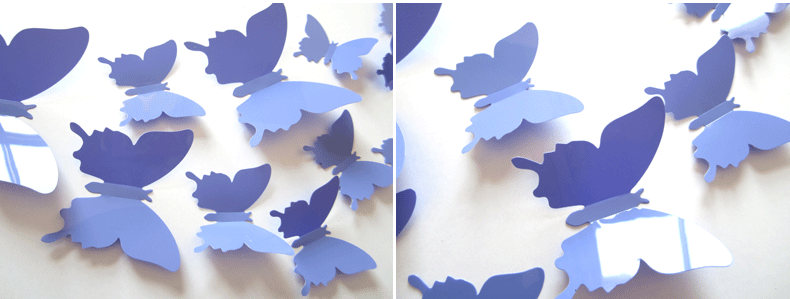 Mariposas de color azul